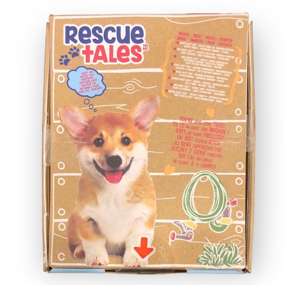 NEW Little Tikes Rescue Tales Babies Corgi Puppy Plush w Doghouse Adopt me today - Picture 2 of 3